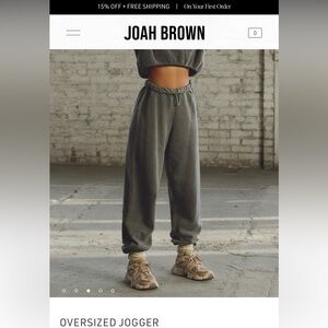 Joah Brown Charcoal Relaxed Jogger